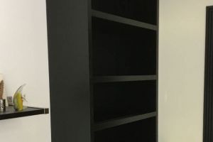 painted computer cabinet installed